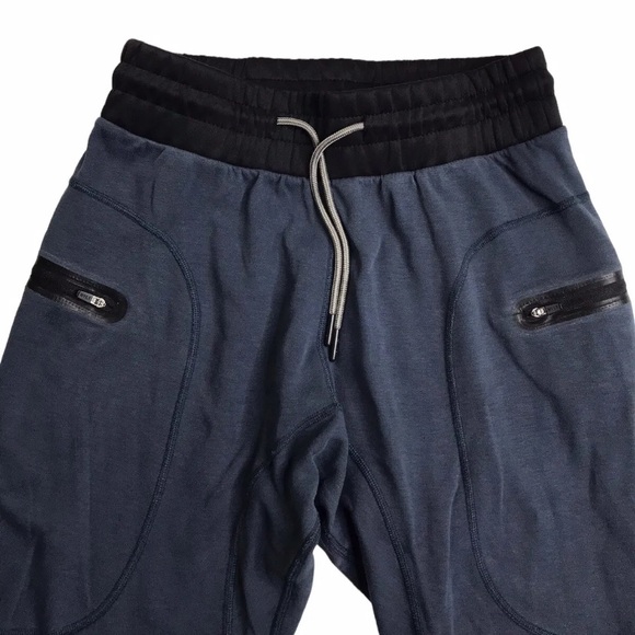 BYLT Premium Jogger Men M Blue Black Trim Drawstring Sweatpants Active Pockets - Picture 3 of 14